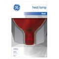 Current GE Lighting 37771 250W Red Infrared Heat Reflector Light Bulb - Pack Of 6 252809